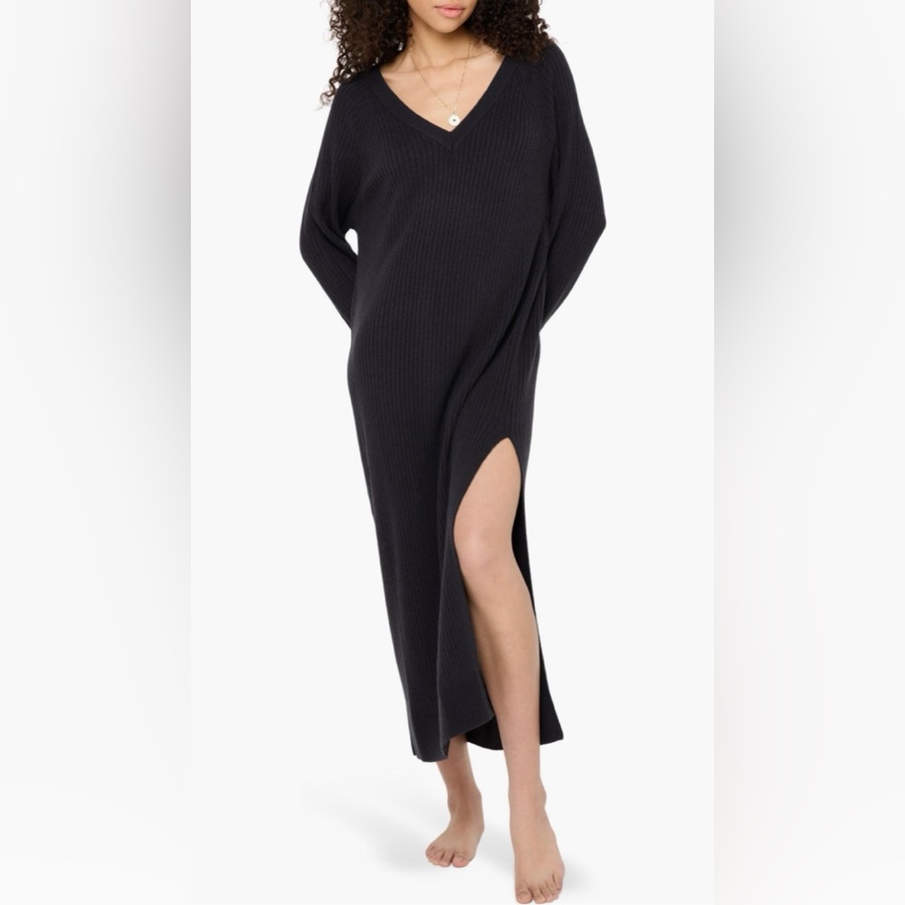 NWT Anthropologie Spiritual Gangster Wool Blend Reva Long Sleeve Maxi Dress M - Picture 3 of 15